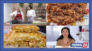 Pite e veçantë me presh e trahana  Kabuni me rrush të thatë Receta nga znjEneida [upl. by Annirak889]