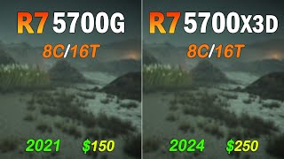 AMD Ryzen 7 5700X3D vs R7 5700G  Wich one is Better in Games [upl. by Yborian]