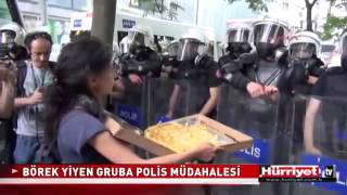 Börek ikramına biber gazı İstanbul Gezi Parkı [upl. by Nasas]