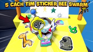 5 CÁCH Tìm STICKER Trong Cập Nhật Mới Bee Swarm Simulator  Roblox [upl. by Dazraf]