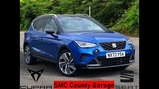 2023 SEAT Arona FR Sport For Sale Sapphire Blue Metallic Only 12198 Miles  smccountygarage1997 [upl. by Elazaro251]