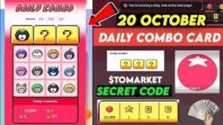 🍅Tomarket Airdrop Combo 20 October  Tomarket Daily Combo Today  Tomarket Combo Today [upl. by Eeryt]