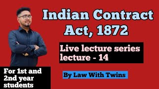 Lecture 14  Wagering agreement  section 30 of Indian contract act  by law with twins [upl. by Enyal]