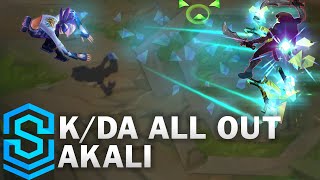 KDA ALL OUT Akali Wild Rift Skin Spotlight [upl. by Hamilah674]