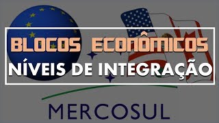 Blocos Econômicos NÍVEIS DE INTEGRAÇÃO [upl. by Hamil]