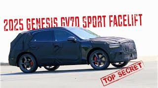 2025 Genesis GV70 Sport Facelift Spotted during testing 제네시스 GV70 [upl. by Weisberg]