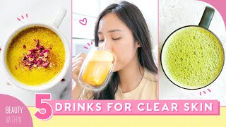 5 Simple Drinks to Clear Acne amp Inflammation  Boost Immune System 🍵 [upl. by Fritze]