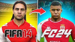 Reconstruyo al MÓNACO desde FIFA 14 hasta FC 24 [upl. by Yeldnarb]