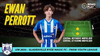 Ewan PERROTT  Best Moments 2024  U18 GRMFC  BemoPlay  FNSW YOUTH League [upl. by Chelsae]