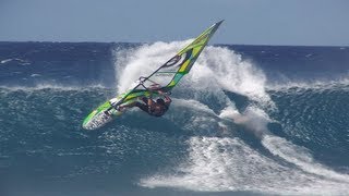 Extreme Windsurfing at Hookipa Beach  Jason Polakow 2013 [upl. by Rosa]