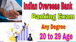 Indian Overseas Banking Exam 2024  Apprentice job  Tamil Nadu  Central gov Jobs 👍 [upl. by Agbogla]