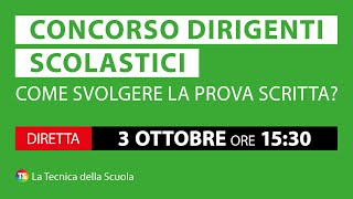 Concorso dirigenti scolastici 2024 come svolgere la prova scritta [upl. by Nonnairb]