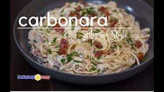 Creamy Bacon and Mushroom Carbonara Filipino Style [upl. by Aelaza882]