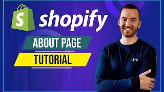 Shopify About Us Page Tutorial Shopify Add About Us Page [upl. by Caputto927]