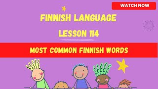 Most common finnish words  Finnish language lesson for beginners  Finnish language2023  Finnish [upl. by Ennaed]