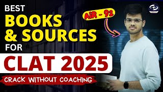 Best books for clat preparation 2025  Books for CLAT  clat books amp sources  Abhyuday Pandey [upl. by Eiramlirpa]