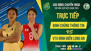 🔴Trực Tiếp  BINH CHỦNG THÔNG TIN vs VTV BĐ LONG AN  Bảng Nữ  Giải bóng chuyền VĐQG cúp HCĐG 2024 [upl. by Marquet987]