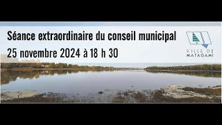 Séance extraordinaire du conseil municipal du 25 novembre 2024 [upl. by Adle383]