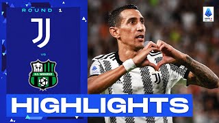 Juventus 30 Sassuolo  Goals and Highlights Round 1  Serie A 202223 [upl. by Wittie]