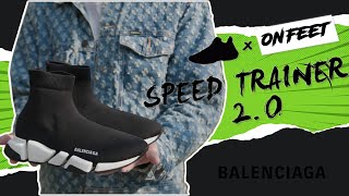 2023 ONFEET Balenciaga Speed Trainer 20 Full Review [upl. by Grodin837]