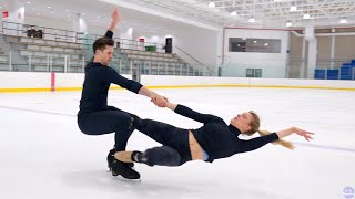 Olympic Bronze Medal Ice Dancers skate to JanetJackson Madison Hubbell amp Zachary Donohue [upl. by Constantin591]