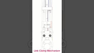 Link Clamp Mechanism mechanisms machine design solidworks [upl. by Bui724]