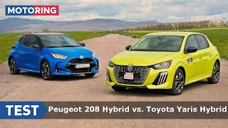 TEST  Peugeot 208 vs Toyota Yaris  Dokáže mild hybrid konkurovať full hybridu  Motoring TA3 [upl. by Eelrac]