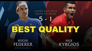 Federer v Kyrgios  Laver Cup 2019 FULL MATCH 6  50 FPS HD [upl. by Lavine642]