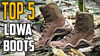 TOP 5 BEST LOWA BOOTS TO BUY IN 2024 [upl. by Oizirbaf534]