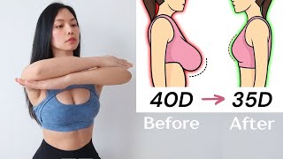 Intense workout to reduce oversized breasts QUICK lose fat lift sagging for perkier shape [upl. by Wirth]