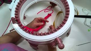 Sentro Knitting Machine Tutorial How to Make an i cord on a Sentro 48 [upl. by Aria]