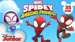 Spideys Best Moments  Compilation  Marvels Spidey and his Amazing Friends  disneyjunior [upl. by Ressler883]