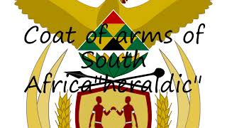 How to pronounce Coat of arms of South Africaquotheraldicquot in English [upl. by Matuag147]