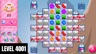 Candy Crush Saga level 4001 NO BOOSTERS  1 Star 🌟 [upl. by Ritchie]