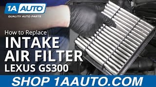 How to Replace Air Intake Filter 9705 Lexus GS300 [upl. by Obrien]