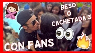 BESO O CACHETADA 3 CON FANS EN CARACAS  Adrián Duno [upl. by Trinidad]