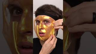 Gold PeelOff Mask ASMR [upl. by Yadroc889]