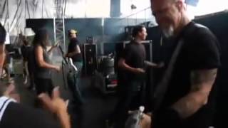 Metallica EXCLUSIVE BACKSTAGE and walking to the stage Official Sonisphere 2009 [upl. by Adriel]