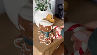 Iced gingerbread cookie latte ☕️🍪 icedcoffee gingerbread cozy holiday yum christmas shorts [upl. by Llenej]