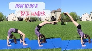 How to do a Back Limber [upl. by Aiderfla294]