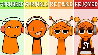 Incredibox Sprunki ALL SOUNDS  Sprunked VS Sprinkle VS Retake VS Rejoyed [upl. by Nosnar112]