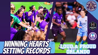 WINNING HEARTS SETTING RECORDS ORLANDO PRIDE DEFEATED HOUSTON DASH  SUMMER YATES SCORED A GOLAZO [upl. by Ahse]