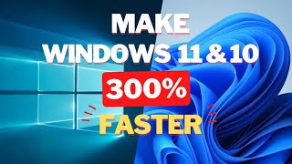 Making Windows 11 amp 10 Runs 300 faster [upl. by Ayokahs635]