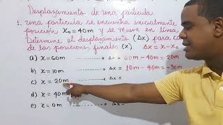 COMO CALCULAR EL DESPLAZAMIENTO DE UNA PARTICULA [upl. by Ramilahs517]