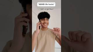 ADHD life hacks 💀😂shorts funny [upl. by Yslehc]