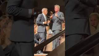 George Clooney amp Brad Pitt Hug and Dance During ‘Wolfs’ Standing Ovation at Venice [upl. by Yellac]