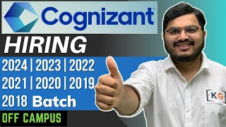 COGNIZANT Hiring 2024 2023 2022 2021 2020 2019 2018 Batch  COGNIZANT Off Campus Drive 2024 [upl. by Vaughn]