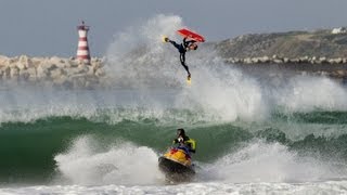 Bodyboard vs Surf  Red Bull Tow Out Session [upl. by Kirrad]