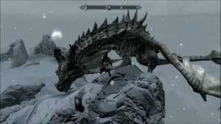 SKYRIM RIDING A DRAGON [upl. by Marentic]