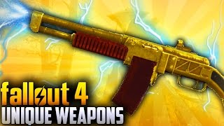 Fallout 4 Rare Weapons  TOP 10 Far Harbor DLC Unique amp Secret weapons [upl. by Einattirb150]